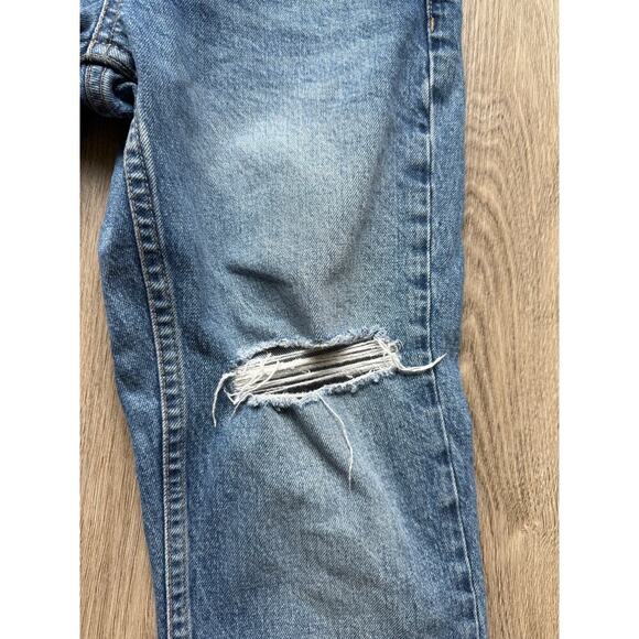 Topshop Women's Straight Jeans, size 25, Distressed - Picture 7 of 7